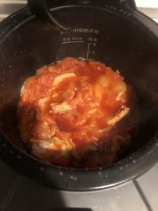 豚肉のトマト煮込み　完成